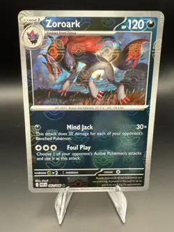 Zoroark 062/086 Master Ball Pattern Holo White Flare Pokemon NM - Image 1