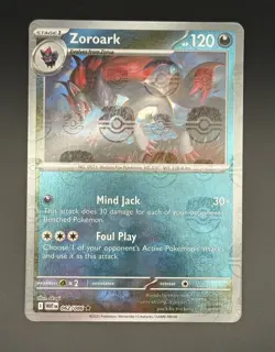 Zoroark 062/086 Master Ball Pattern Holo White Flare Pokemon NM - Image 2