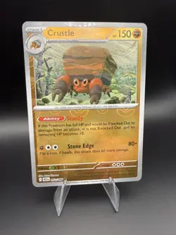 Pokemon Crustle Masterball Sv: Black Bolt 052/086 Reverse Holo - Image 1