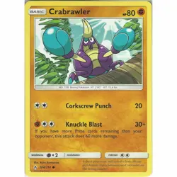 POKEMON CARD CRABRAWLER 104/214 NO 739 BOXING POKEMON TCG CCG - Image 1