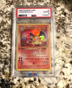 1999 Pokemon Game Charizard Holo #4 PSA 10 - Image 3
