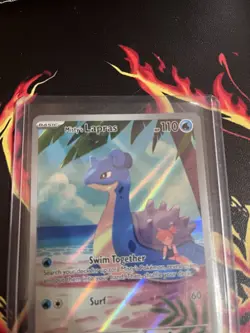 Pokemon TCG Misty's Lapras Destined Rivals 194/182 Nice Condition Gold Star - Image 4