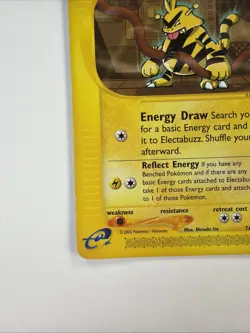 Expedition Base Set Pokemon TCG Electabuzz 76/165 LP E-Reader 2002 Vintage - Image 3