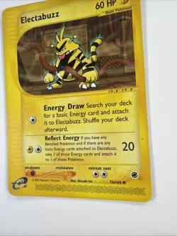 Expedition Base Set Pokemon TCG Electabuzz 76/165 LP E-Reader 2002 Vintage - Image 4