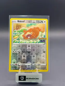 Bidoof (Peelable Ditto) Pokemon Pokemon Go 059/078 Near Mint - Image 1