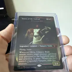 Sisters of the Undead Borderless FOIL NM Crimson Vow Magic the Gathering MTG - Image 1
