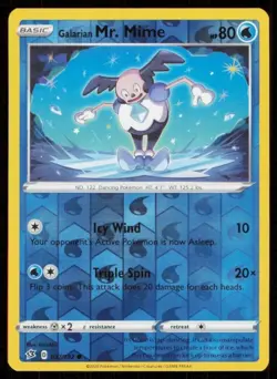 Pokemon - Galarian Mr. Mime - 037/192 - Reverse Holo - Rebel & Clash - NM/M - Image 1