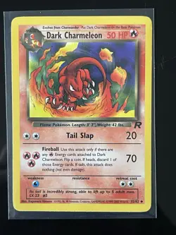 Pokemon Dark Charmeleon Team Rocket 32/82 Uncommon 50 HP Regular English - Image 1