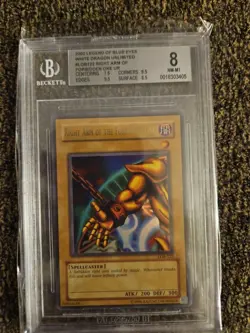 Yu-Gi-Oh! Right Arm of the Forbidden One BGS 8 Card - Image 1