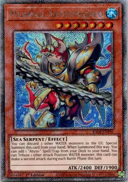 Yugioh Mermail Abyssmegalo RA04-EN191 1st Edition Platinum Secret Rare NM - Image 1