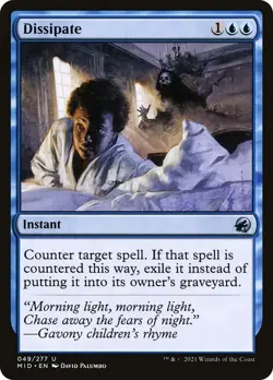 Dissipate 49 MID MTG Blue Instant Counter Spell Palumbo Uncommon 2021 EN - Image 1