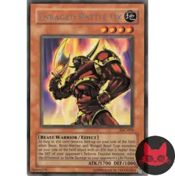 Yugioh Enraged Battle Ox IOC-070 Rare LP - Image 1