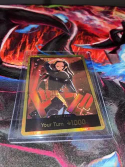 DON!! Card (Nico Robin) (Gold) One Piece Heroines Edition - Image 1