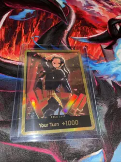 DON!! Card (Nico Robin) (Gold) One Piece Heroines Edition - Image 2