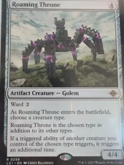 1x Roaming Throne MTG The Lost Caverns of Ixalan NM Pack Fresh - Image 1