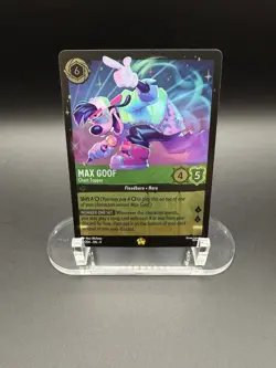 Max Goof Chart Topper 77/204 Cold Foil NM Lorcana TCG Fabled - Image 1