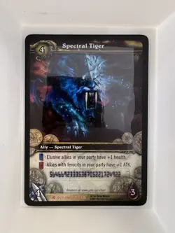 USED WoW TCG Loot Card - Spectral Tiger - World of Warcraft - Image 1