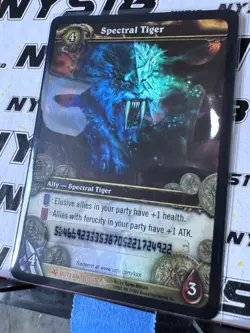 USED WoW TCG Loot Card - Spectral Tiger - World of Warcraft - Image 2