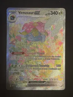Pokemon TCG Venusaur EX Scarlet & Violet 151 Card 198/165 - Image 1