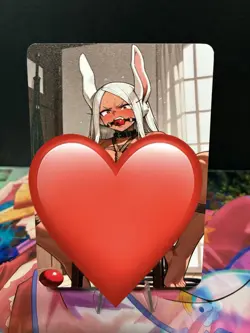 Matte Handmade Cartoon Beauty Anime Waifu Sexy Doujin Card Double Sided - Image 1