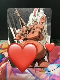 Matte Handmade Cartoon Beauty Anime Waifu Sexy Doujin Card Double Sided - Image 2