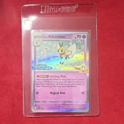 Lillie's Ribombee SVP 183 SV09: Journey Together Holo Rare 70 HP 50 Pokemon Card - Image 1