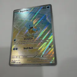 Pokemon Squirtle Holo Card TCG SV Scarlet & Violet 151 Series 170/165 - Image 3