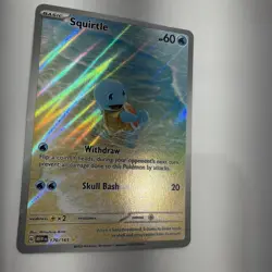 Pokemon Squirtle Holo Card TCG SV Scarlet & Violet 151 Series 170/165 - Image 4