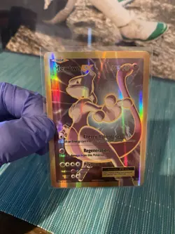 Pokemon Mewtwo EX Full Art Ultra Rare Holo 103/108 Evolutions 180 HP Card - Image 1