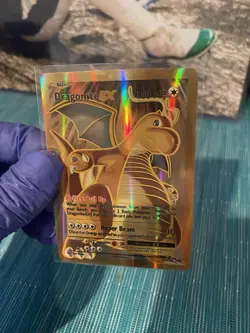 Pokemon Dragonite EX Full Art Ultra Rare Holo 106/108 Evolutions 180 HP Card - Image 1