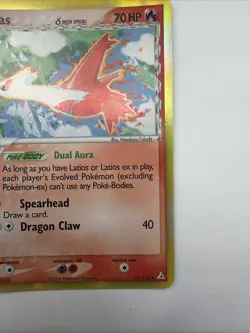 Pokemon Latias Holon Phantoms TCG Card 11/110 Holo Rare With Print Line - Image 4