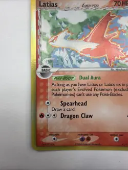 Pokemon Latias Holon Phantoms TCG Card 11/110 Holo Rare With Print Line - Image 5