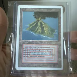 WOTC MtG 3rd Ed Volcanic Island (R) VG+ - Image 1