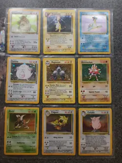 Vintage Pokemon TCG Binder Collection Lot Of 42 Cards - 15 HOLOS - LP☄ - Image 1