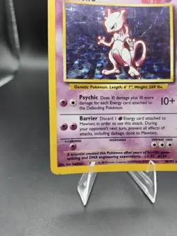 Pokemon TCG Mewtwo Base Set 10/102 Holo Unlimited Holo Rare - Image 5