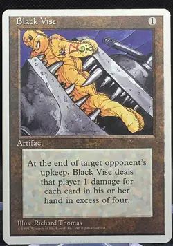 Black Vise MTG Core Set 4th Edition Regular Uncommon LP *Buy 2 Get 1 - Image 1