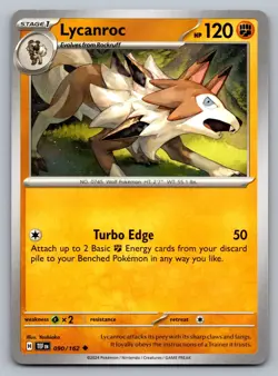 Pokemon TCG SV05: Temporal Forces Lycanroc 090/162 - Image 1