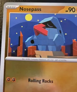 Nosepass 037/088 Reverse Holo Common Mega Evolution: Perfect Order Pokemon TCG - Image 2