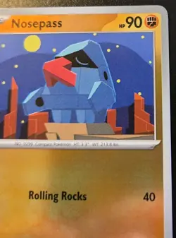 Nosepass 037/088 Reverse Holo Common Mega Evolution: Perfect Order Pokemon TCG - Image 3