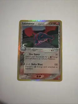 Salamence - 14/113 Delta Species Reverse Holo Rare Pokemon - Damaged - Image 1