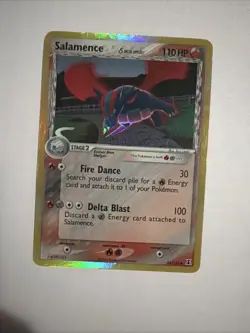 Salamence - 14/113 Delta Species Reverse Holo Rare Pokemon - Damaged - Image 4