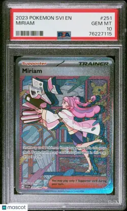 2023 Pokemon Scarlet & Violet Miriam Special Illustration Rare PSA 10 251/198 - Image 1
