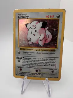 Clefairy - 5/102 - Base Set - Shadowless - Unlimited - Pokemon TCG - HP - Image 3