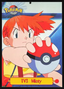 Misty - TV3 - Topps Pokemon Series 1 - 1st Print BLUE Logo UK - HP - Image 1