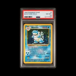 PSA 8.5 — 1999 Pokemon Base Set Unlimited Holo Rare Blastoise #2 - Image 1