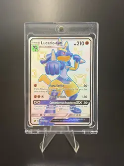 Pokemon TCG Lucario GX Full Art Hidden Fates Shiny Vault SV64/SV94 NM/M - Image 1