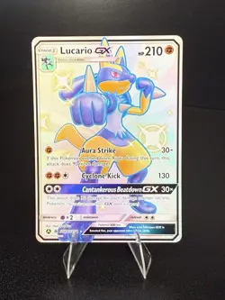 Pokemon TCG Lucario GX Full Art Hidden Fates Shiny Vault SV64/SV94 NM/M - Image 2