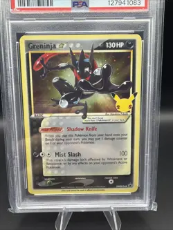 2021 Pokemon SWSH BSP Greninja Gold Star #144 Celebrations Elt.Trnr.Box PSA 8 - Image 2