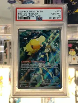 Pokemon Pokemon Misty's Psyduck 193/182 Destined Rivals Illustration Rare PSA 10 - Image 1