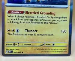 Raichu 026/165 – Scarlet & Violet 151 (Holo Rare) - NM - 2023 Pokemon TCG - Image 3